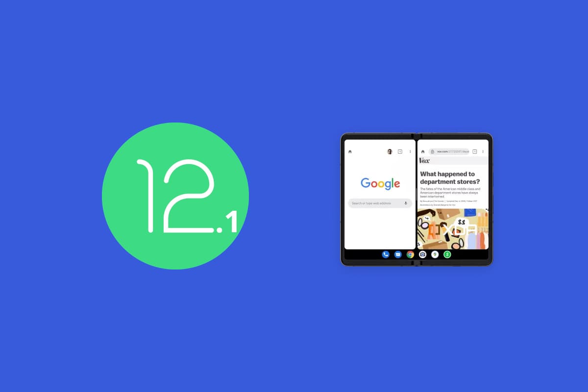 Android 12.1 funcionalidades telefonos plegables