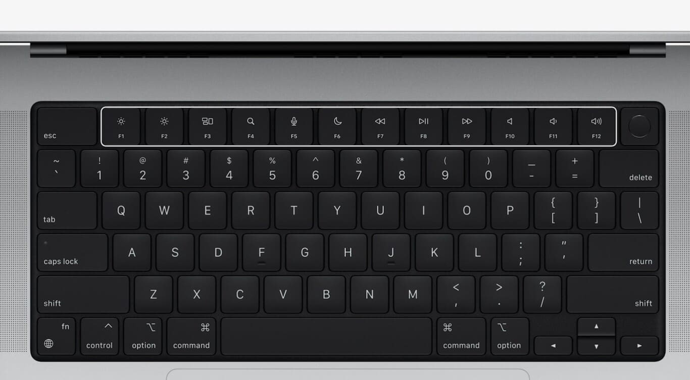 fila-botones-fisicos-MacBook-Pro-2021